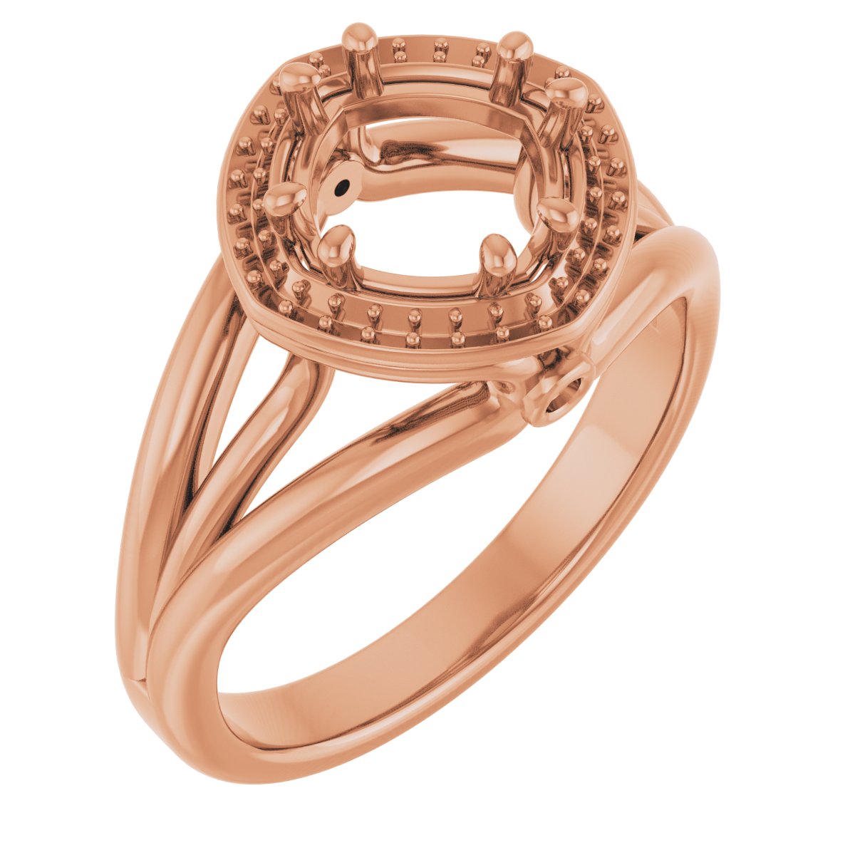 Sculptural Halo-Style Ring