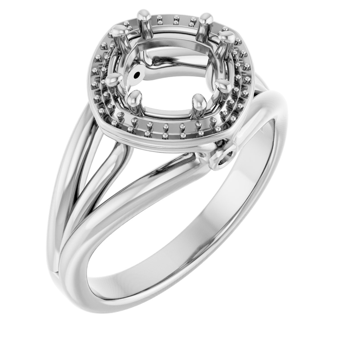 Sculptural Halo-Style Ring