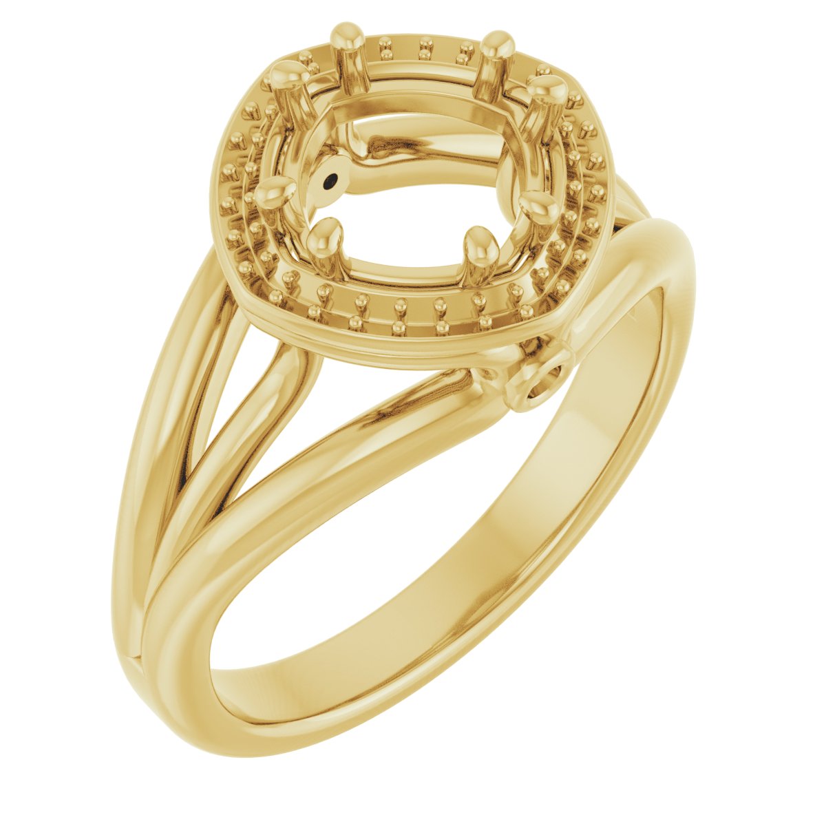 Sculptural Halo-Style Ring