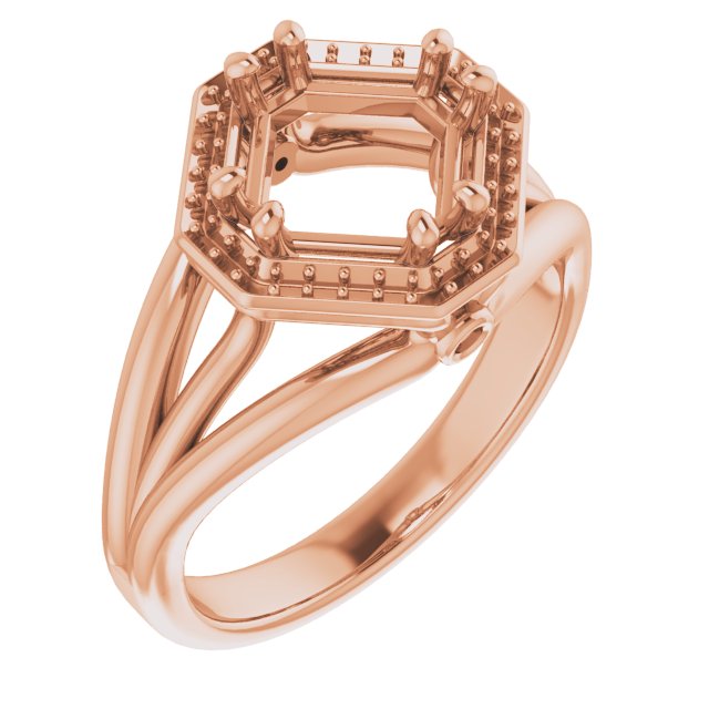 Sculptural Halo-Style Ring