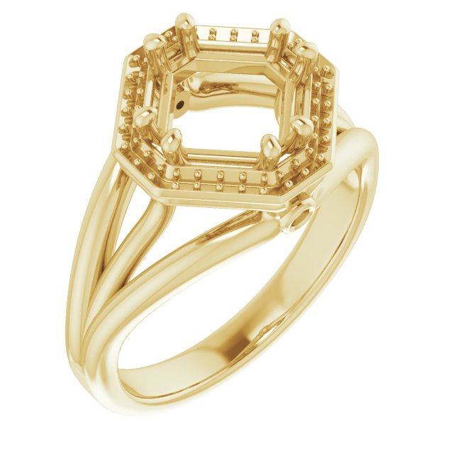 Sculptural Halo-Style Ring