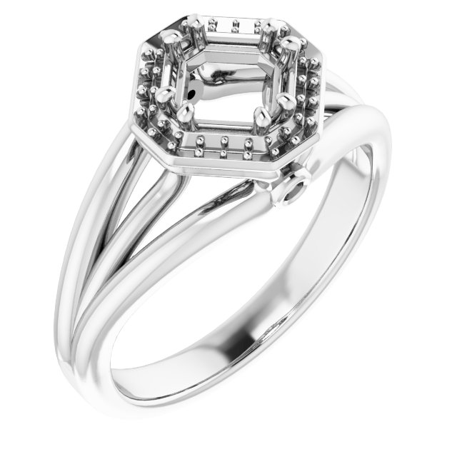 Sculptural Halo-Style Ring