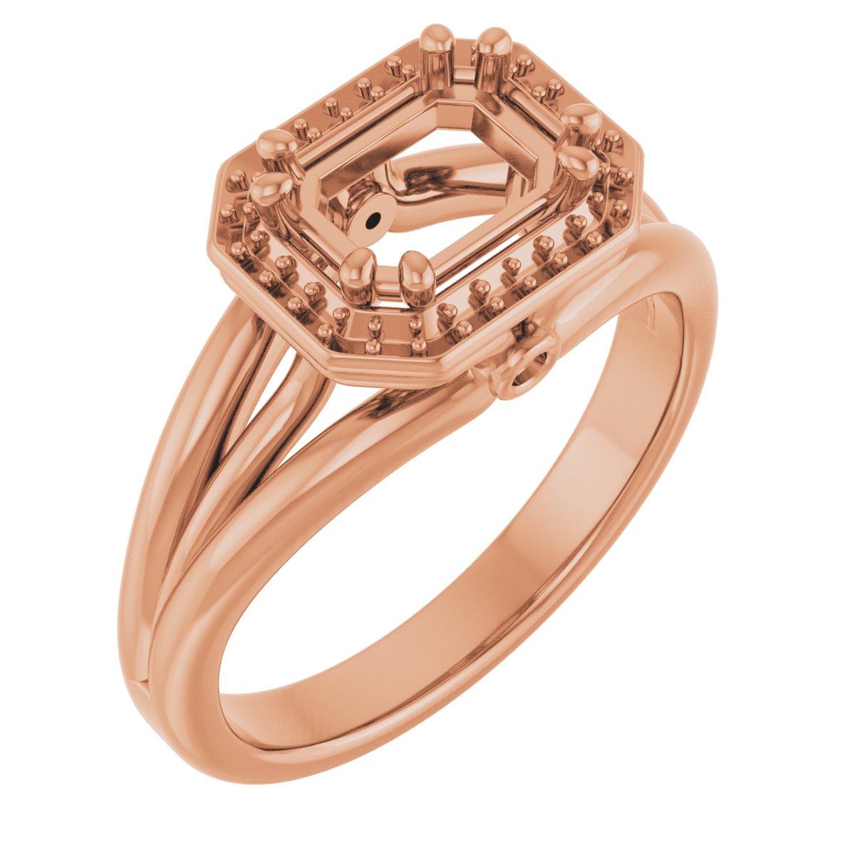 Sculptural Halo-Style Ring