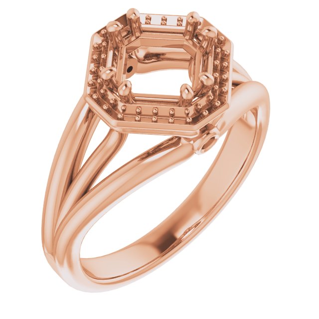 Sculptural Halo-Style Ring