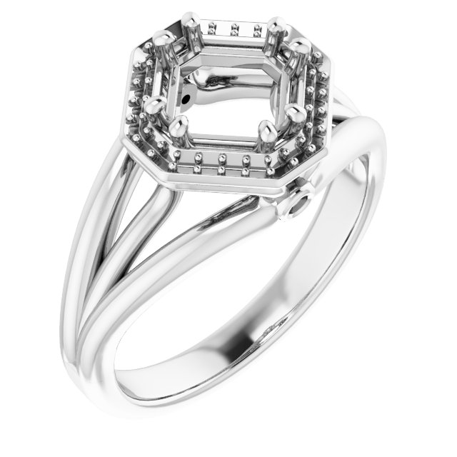 Sculptural Halo-Style Ring