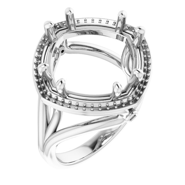 Sculptural Halo-Style Ring
