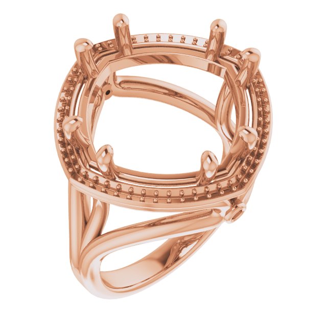 Sculptural Halo-Style Ring