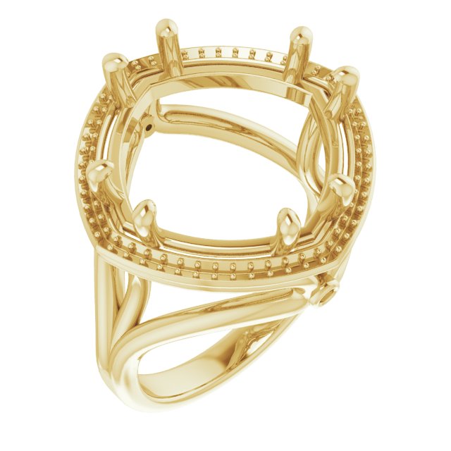 Sculptural Halo-Style Ring