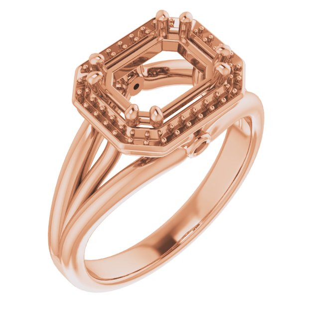 Sculptural Halo-Style Ring