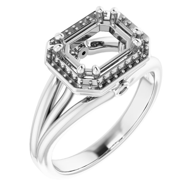Sculptural Halo-Style Ring