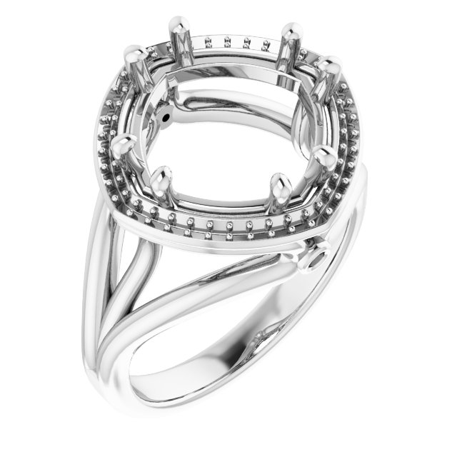 Sculptural Halo-Style Ring
