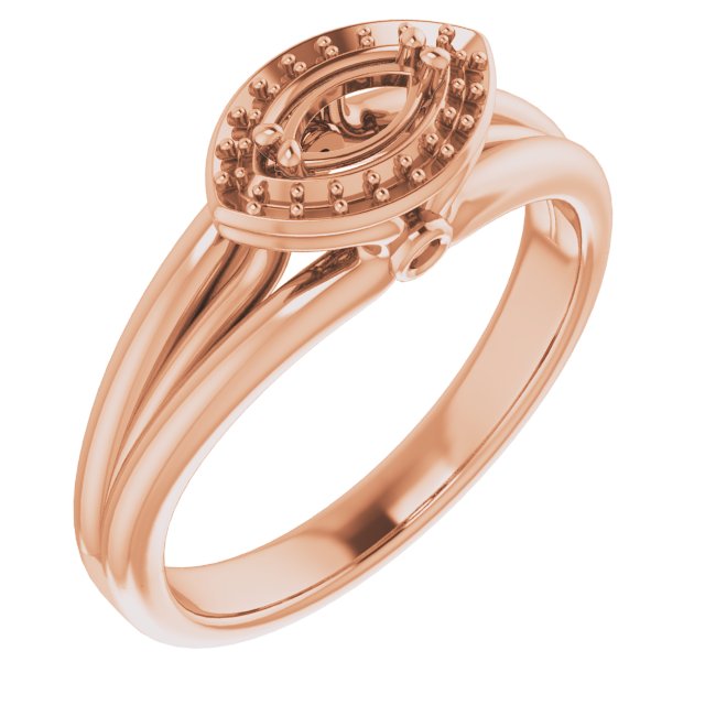 Sculptural Halo-Style Ring