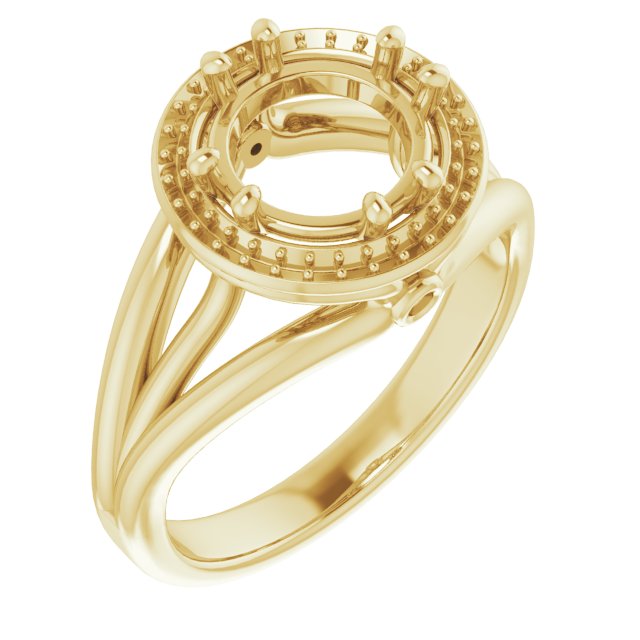 Sculptural Halo-Style Ring