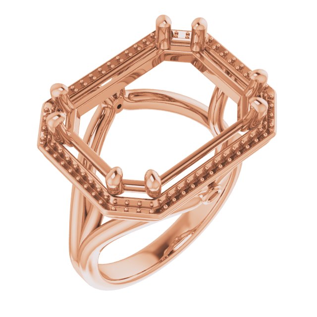 Sculptural Halo-Style Ring