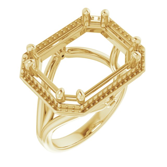 Sculptural Halo-Style Ring