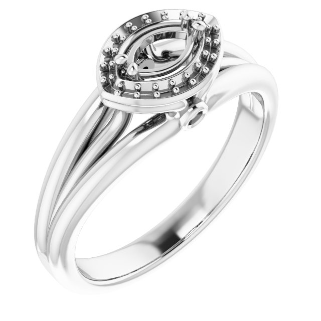 Sculptural Halo-Style Ring