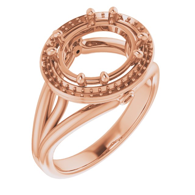 Sculptural Halo-Style Ring