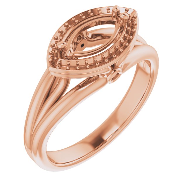Sculptural Halo-Style Ring