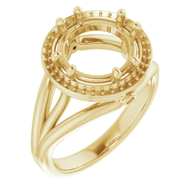 Sculptural Halo-Style Ring