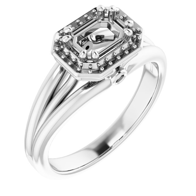 Sculptural Halo-Style Ring