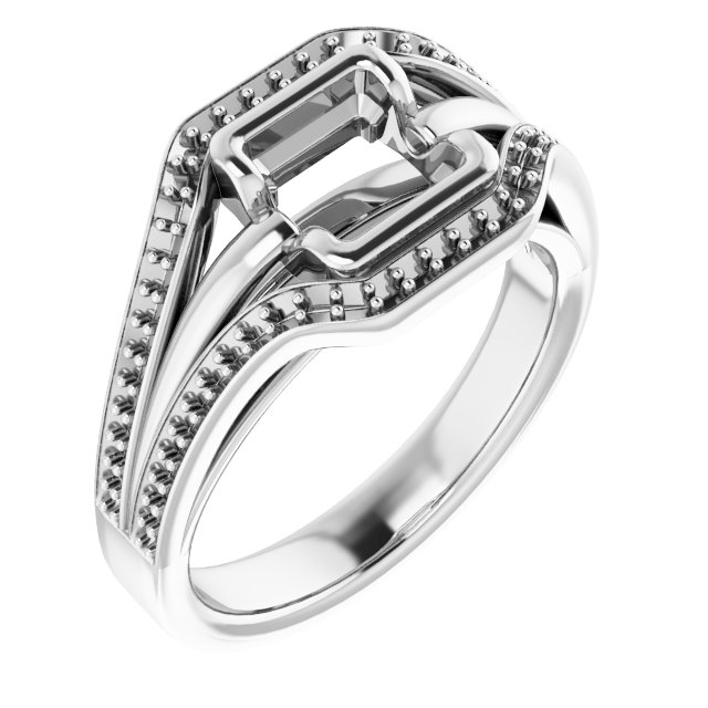 Bezel-Set Accented Ring