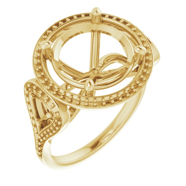 Three-Stone Halo-Style Engagement Ring