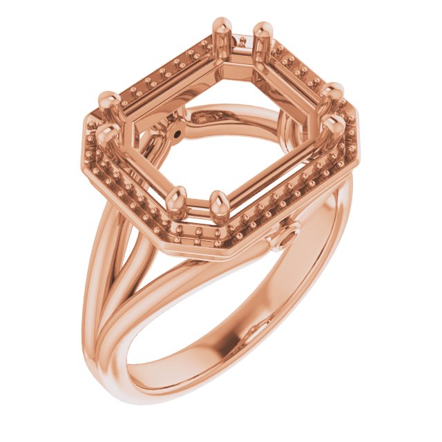 Sculptural Halo-Style Ring
