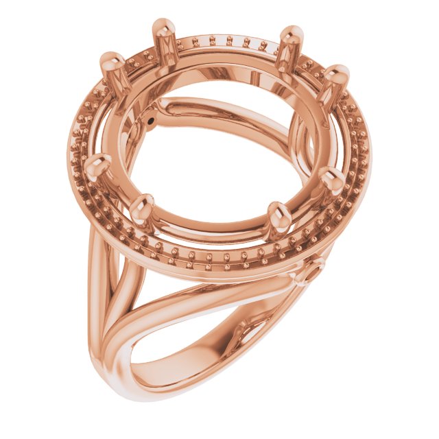 Sculptural Halo-Style Ring