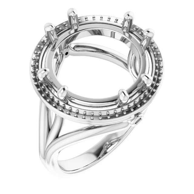 Sculptural Halo-Style Ring