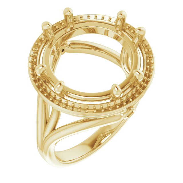 Sculptural Halo-Style Ring