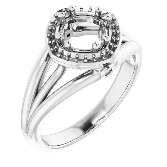 Sculptural Halo-Style Ring