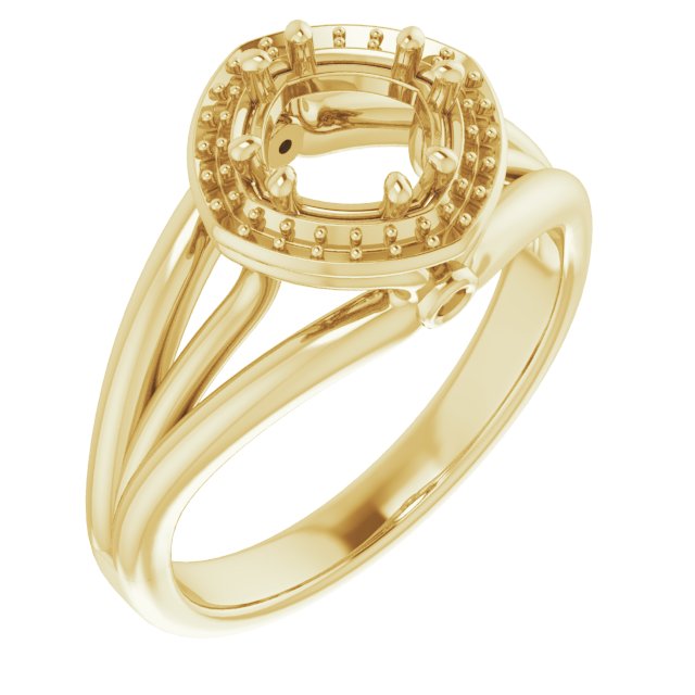 Sculptural Halo-Style Ring