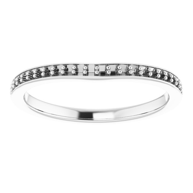 Band Mounting for 12x6 mm Marquise Ring view 3