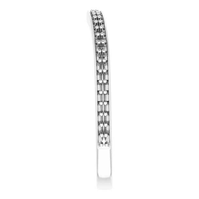 Band Mounting for 12x6 mm Marquise Ring view 4