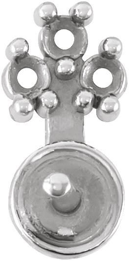 Accented Pearl Earring Setting
