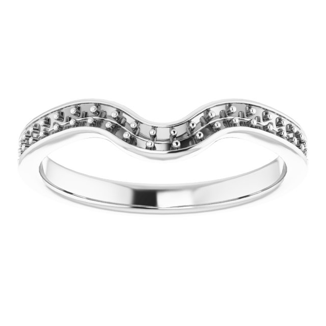 Band Mounting for 7 mm Square Ring view 3