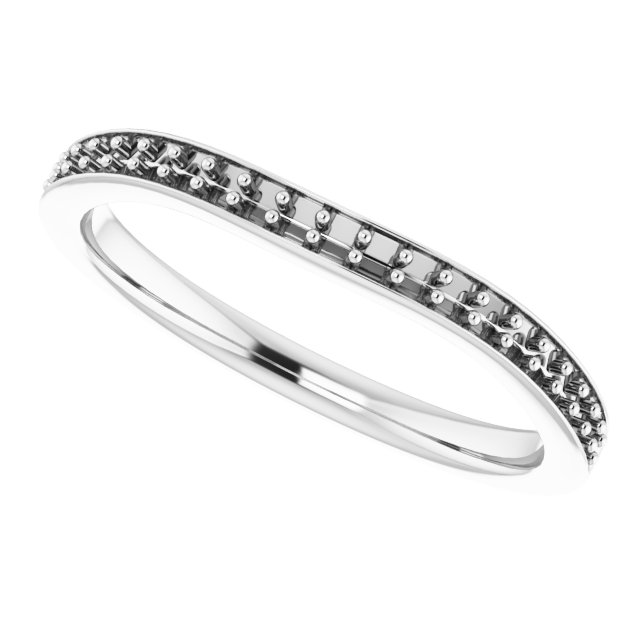 Band Mounting for 6.5 mm Square Ring view 5