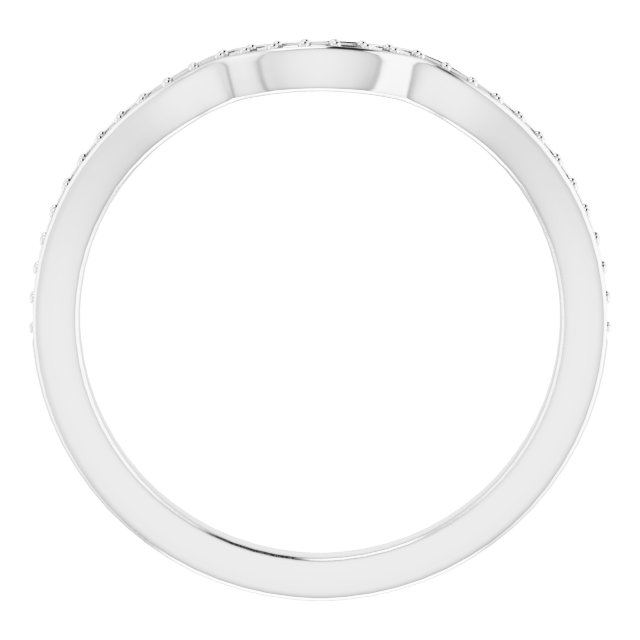 Band Mounting for 5x3 mm Marquise Ring view 2