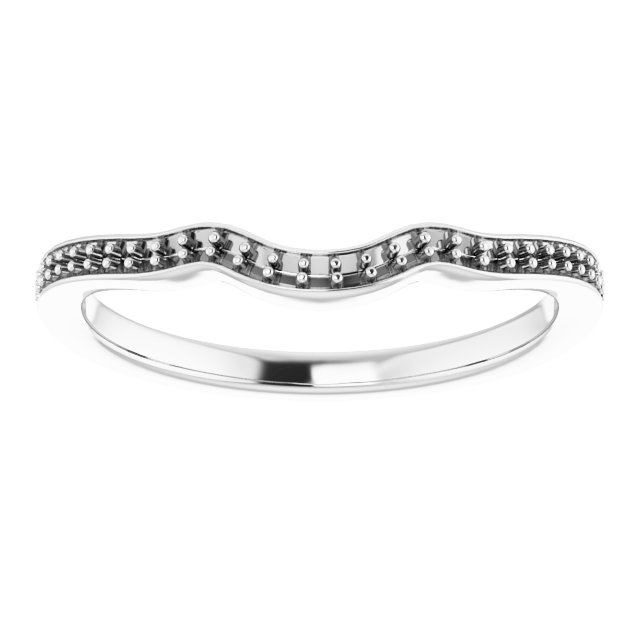 Band Mounting for 5x3 mm Marquise Ring view 3