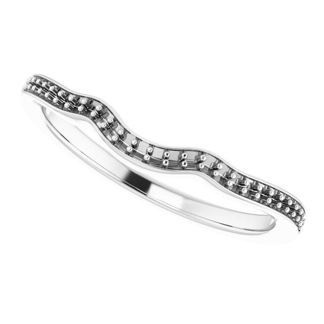 Band Mounting for 5x3 mm Marquise Ring view 5