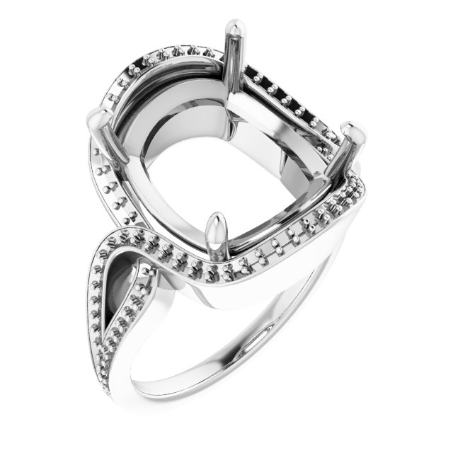 Halo-Style Engagement Ring