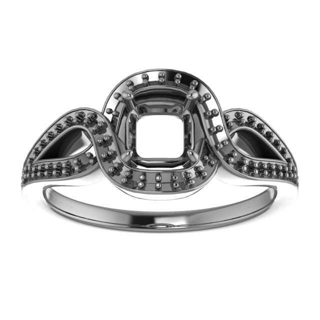 5x3 mm Marquise Engagement Ring Mounting view 3