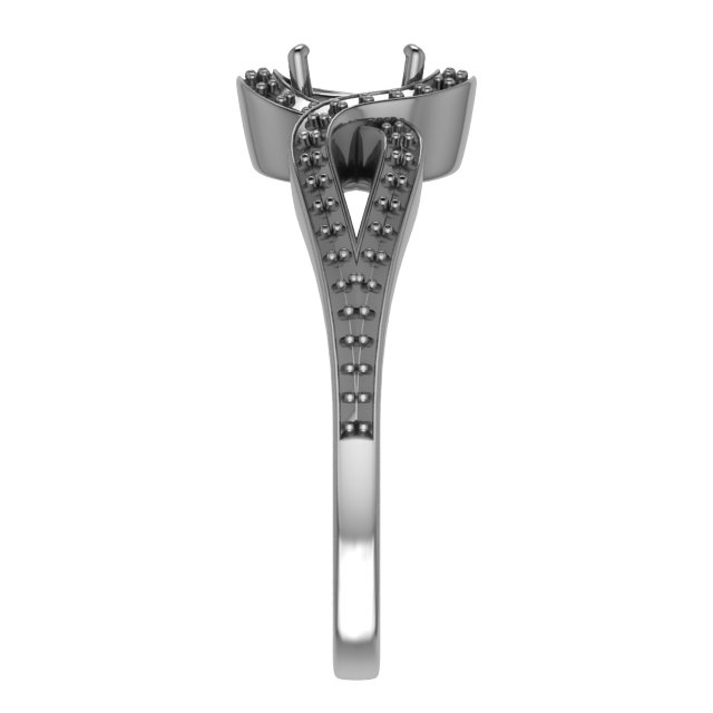 5x3 mm Marquise Engagement Ring Mounting view 4