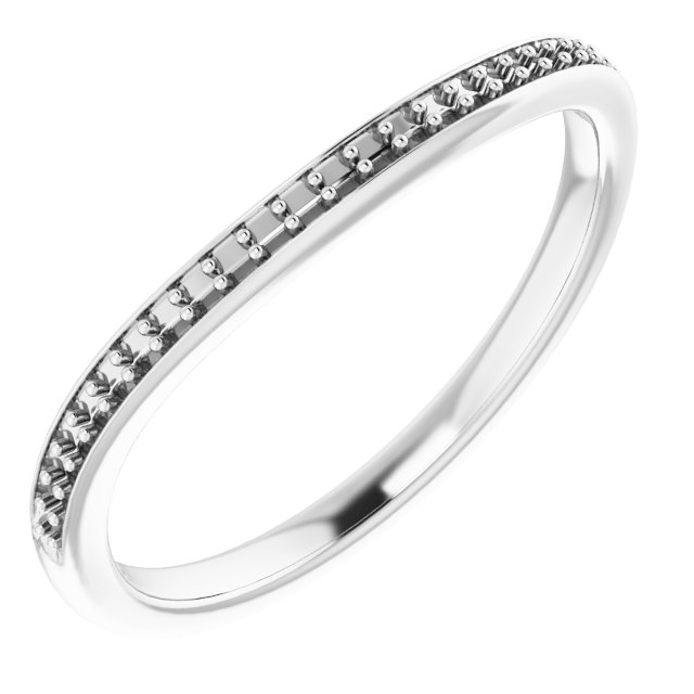 Band Mounting for 6x4 mm Emerald Ring