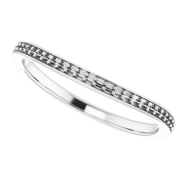 Band Mounting for 6x4 mm Emerald Ring view 5