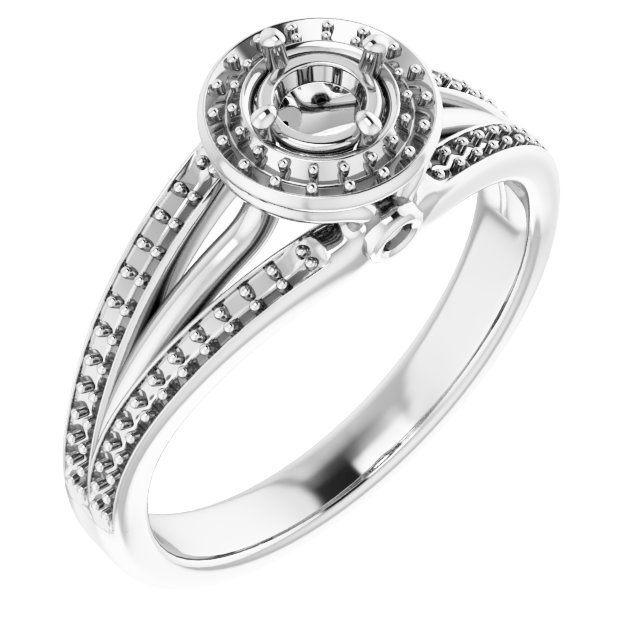 Halo-Style Engagement Ring