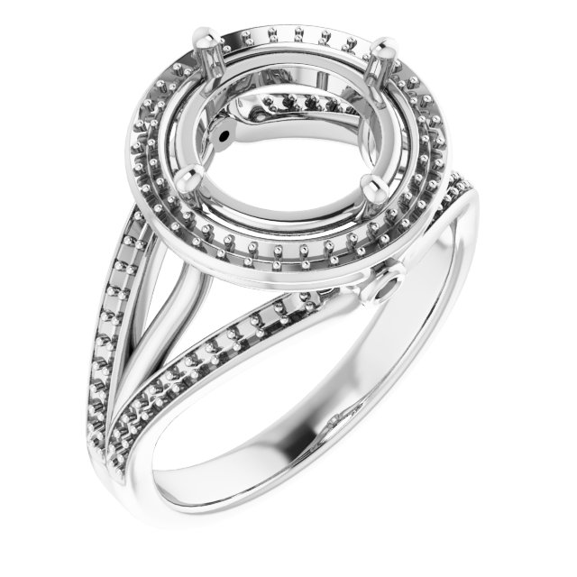 Halo-Style Engagement Ring