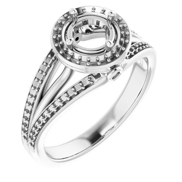 Halo-Style Engagement Ring