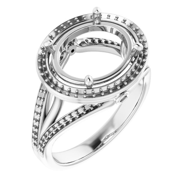 Halo-Style Engagement Ring
