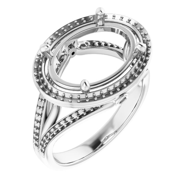 Halo-Style Engagement Ring